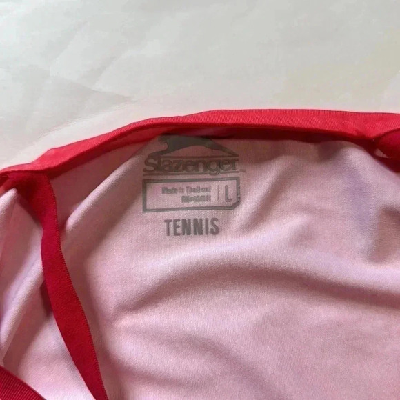 Slazenger tennis tank pink size large cross cross back - Picture 5 of 5